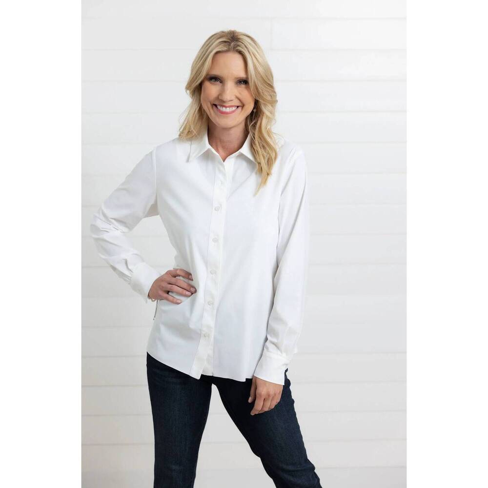 NEW MAC & ME relaxed fit button-down shirt in white